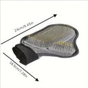 Gentle Deshedding Pet Grooming Glove - Efficient Dog & Cat Hair Removal Brush with Massage Tips for Stress-Free Grooming