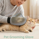 Gentle Deshedding Pet Grooming Glove - Efficient Dog & Cat Hair Removal Brush with Massage Tips for Stress-Free Grooming
