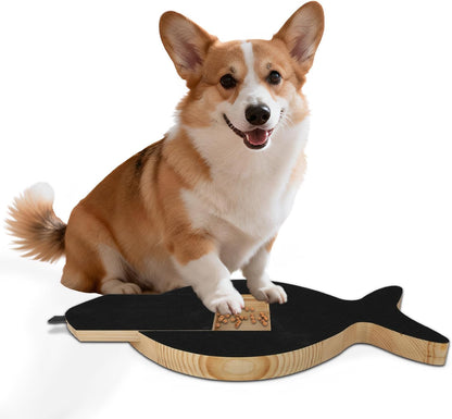 Dog Nail Scratch Board with Treat Drawer for Front Paw Nails
